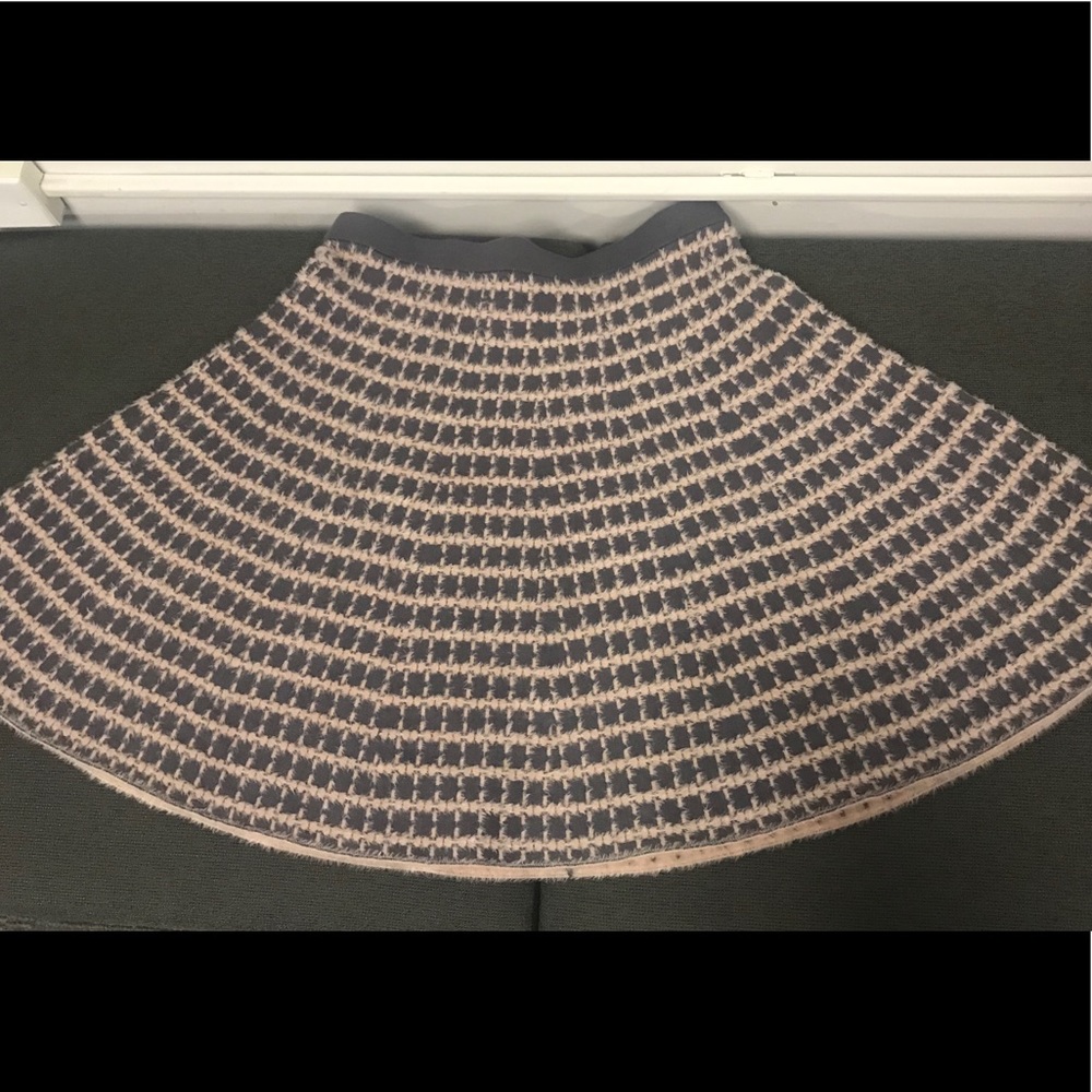 Olivia & Grace, NWT pink and grey flip skirt